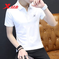TStep short sleeve male polo shirt 2022 Summer breathable 100 Lap Casual Pure Cotton Men Sports T-Shirt Tide Blouse