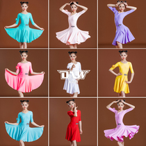 DNW Childrens Latin Dance Regulations Childrens Standard Latin Dance Professional Competition Uniform Girls Examination Dance Costume