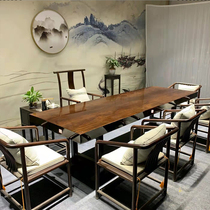 Ebony large board tea table solid wood log large board table purple light golden sandalwood large board Tea Table 2 Okan 1 meter 8 single board