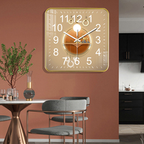 Net Red Living Room Clock Hanging Bell Brief Modern Creative Light Lavish Fashion Decoration Painting Free of punch and silent clock hanging wall