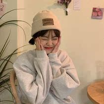Hats suitable for short hair wear female face small Joker ear protection wool hat Korean version of warm knitted hat cold hat tide man