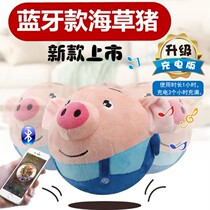 Can learn to speak the music jumping ball jumping seagrass pig baby plush toy tumbler baby child child