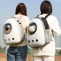 Cat Bag Outgoing Portable With Space Cabin Large Capacity Endorsement Bag Winter Breathable Double Shoulder Kitty Cage Pet Supplies