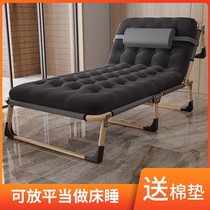 Folding bed lunch break single bed home simple solid wood bed 1 2 meters 1 5 meters office economy double bed