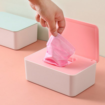 Day-style mask containing box Home disposable anti-fouling mask Large capacity Damp Towel Box Tabletop Paper Towel Box