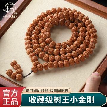 ルドラクシャ金剛菩提 老树梅花小金刚108 ルドラクシャ数珠 老树梅花小金刚108 老树花王小金刚菩提子单