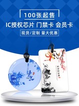 Carpenter IC Authorized Card 100 sheets Mifare1 Induction Cartoon Drop Glue Doors Forbidden Card Fudan FM1108 Label Personality
