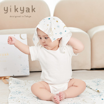 yikyak saliva towels newborn baby pure cotton gauze towels baby handkerchief wash face little square towel 6 dress
