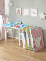 Child Fold Learning Chair Toddler Writing Desk School Age Child previous year Learning Table Class 3 One 6-year-old male 60cm Table Long