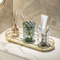 Light luxury transparent mouthwash cup simple creative brushing cup home couple wash cup tooth cylinder tooth cup high value