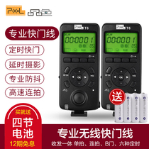 Color T6 wireless shutter cable Canon 1DX2 5D3 5D4 6D2 R5 Nikon d750 Z6 SLR Z7 camera D850 timing A9 delay remote control a7