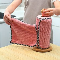 Wiping cloth non-oil non-lint scouring cloth dishwashing cloth kitchen special decontamination suction towel padded towel