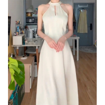 New Chinese Improved Flagrobe High-level Virtue Design Fairy Dress Metahi White Dress Summer