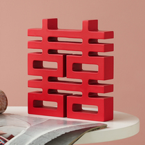 Engagement banquet small stereo swing piece full set of wedding supplies New room wedding room decoration desktop decoration objects