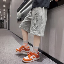 Boy Shorts Summer Slim 2022 new children Shipping Pants Casual Tide CUHK Tong 50% Mid Pants Wear