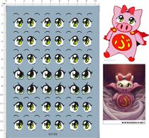 63159-10105 Clay Handle Flying Girls Eye Paste 1