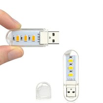 Bull USB Small Night Light LED Light Student Dormitory Light Keyboard Light Charging Pu Mobile Power Light Camping Mini