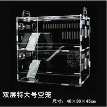 Hot Sell Acrylic Hamster Cage Single Double Triple Layer Transparent Villa Hamster Baby Supplies