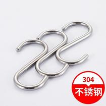304 Dry Stainless Steel S Hook hook Sausage Hook Sausage Crochet Room Meat Fish Dried Hook Kitchen toilet Hanging Hood Hook