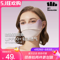 Banana covered all face face mask glass corner sunscreen mask female UV under the charm official website