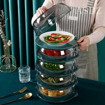 Summer fresh-keeping refrigerator put leftovers and leftovers storage box artifact plate can be superimposed anti-fly cover dish bowl dust cover