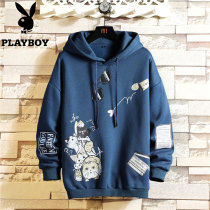 Playboy jacket sweater mens 2021 new spring and autumn season trend wild casual top trend brand hooded mens clothing