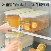 Refrigerator cold kettle with faucet large-capacity cold kettle household high temperature resistant cold brew teapot summer fruit tea beverage bucket