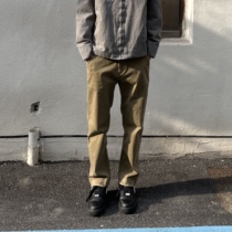 GTAL American casual summer Kashe military green water wash men straight tube loose to do old carbon couple trousers
