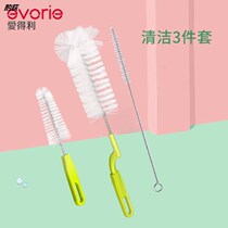 Baby Bottle Brush 3 Suit Cleaning Brushed Pacifier Brushed Baby Wash Milk Bottle Nylon Brush Straw Brush