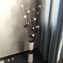 New Arrival willow dry branches dry branches dry fruit shell living room floor-to-ceiling interior decoration flower arrangement Zen creative dry flower ornaments