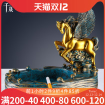 American Creative and Practical European Tea Cost to Take Desktop of Home Office Fittings Personalized Household Living Room Ashtray