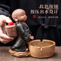 Ashtray creative personality trend household 2022 living room anti - fly ash swing piece anti - smoke - smoke - free toilet