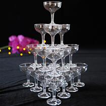 Special price acrylic cup thickening plastic cup wedding champagne tower cup cup wedding props