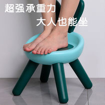 Plastic Stool Dinosaur Back Stool Thickening Home Cartoon Children Chair Animal Cricket Bench Living-room Baby Modern Little Stool