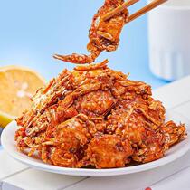 Crab Capital Spicy Small Sea Crab Seafood Snacks Canned Spicy Seafood Snacks Sweet and Spicy Crispy Small Crabs