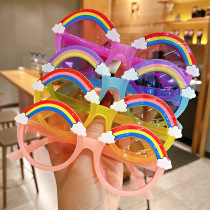 2023 NEW CHILDREN SUNGLASSES CUTE BABY CARTOON RAINBOW FRAME SUNGLASSES BOY GIRL CHILD PERSONALITY GLASSES
