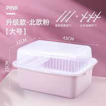 Put baby bottle containing box dust-proof baby drain rack cutlery assistant food containing box large number with cover baby supplies