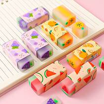 Pencil eraser for primary school students special frosted fruit eraser for primary school students special wipe to clean cartoon eraser