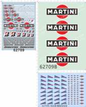 62709 Tire sticker MARTINI model car tire red and blue line straight line self-adhesive sticker