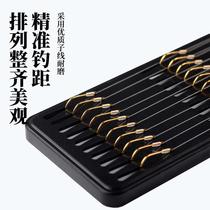 Hand-tied sub-line double hook hook finished fishing suit with barbs OQIGJ_16 thorn crucian carp with gold sleeves