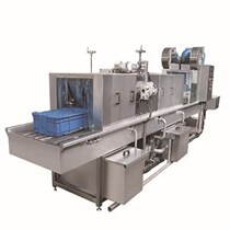 Automatic turnaround basket cleaning air dryer food washing machine frame cleaning machine high pressure water spray basket machine