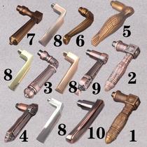 Anti-theft door handle All aluminum thickened metal handle replaces hexagonal plastic door handle door handle door lock accessories