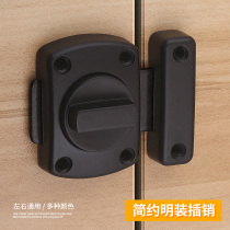 Metal simple buckle door lock single-sided hidden lock dark bolt hasp buckle invisible bolt simple multi-purpose door bolt