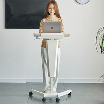 Conference chair podium speech platform standing office mobile lifting table welcome desk reception desk front desk