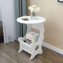Eurostyle balcony square table tea table bedroom bed head cabinet small table small round table round coffee table living room sofa edge a few