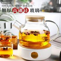 German Nordic heat-resistant glass teapot candle heating flower teapot fruit teapot afternoon teapot
