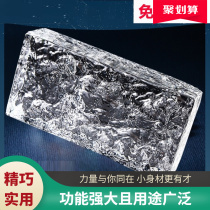 Glass brick crystal brick square rectangular transparent bathroom crystal partition double-sided decoration kitchen color