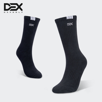 DEXGOLF golf socks womens mid-tube socks high tube long tube pure cotton sports towel bottom basketball socks all-match