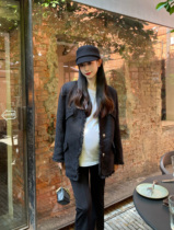 (Nicole Maternity Dress) High-end Xiaoxiang Coat Autumn Late Pregnancy Coat Windbreaker Korean Style High-end Autumn Clothes
