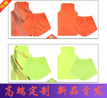 Summer middle school students track and field sportswear quick-drying running vest team uniform marathon training clothing group purchase customization
